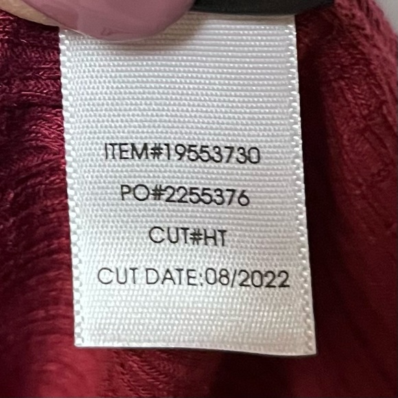 Torrid Babydoll Knit VNeck Button Front Lace Inset Peasant Top Red Plus SZ 3X - Picture 13 of 14